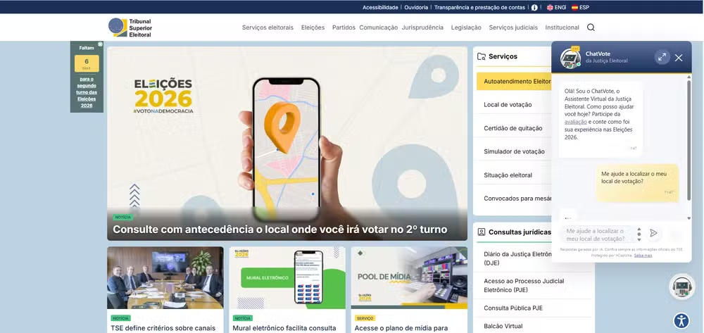 Eleições 2026: veja como consultar se o local de votação mudou para o segundo turno