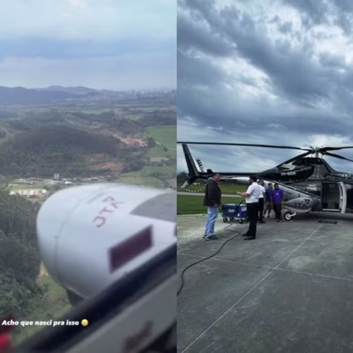 Videomaker publicou imagens de dentro de helicóptero desaparecido com cantor Rick e empresário