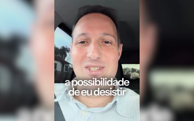 Derrite nega desistência e diz que rumores sobre saída da disputa ao Senado refletem “medo” de adversários